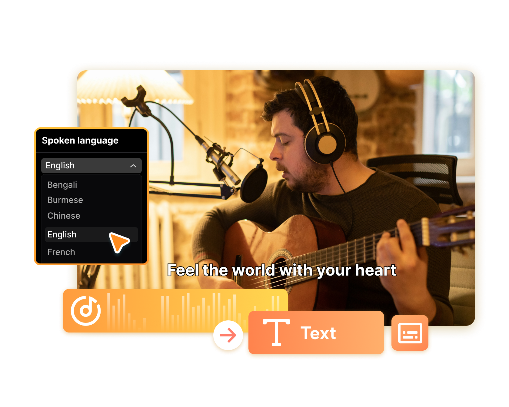 convert sound to text